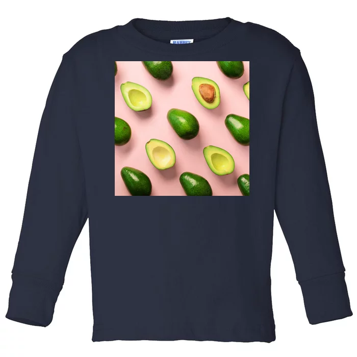 Avocado Pattern Toddler Long Sleeve Shirt