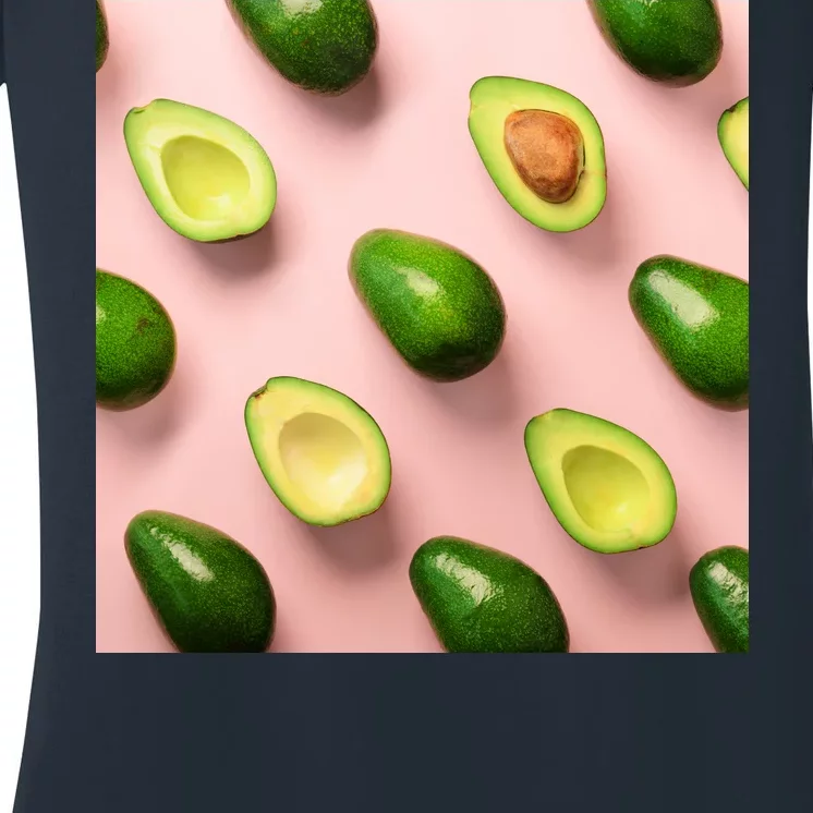 Avocado Pattern Women's V-Neck T-Shirt