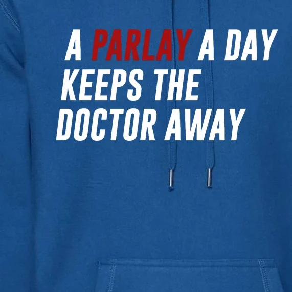 A Parlay A Day Funny Gambling Sports Betting Premium Hoodie