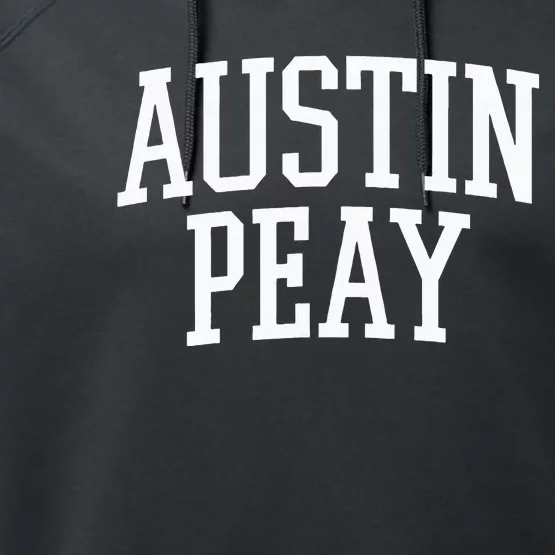 Austin Peay Arch Athletic College University Alumni Style Performance Fleece Hoodie