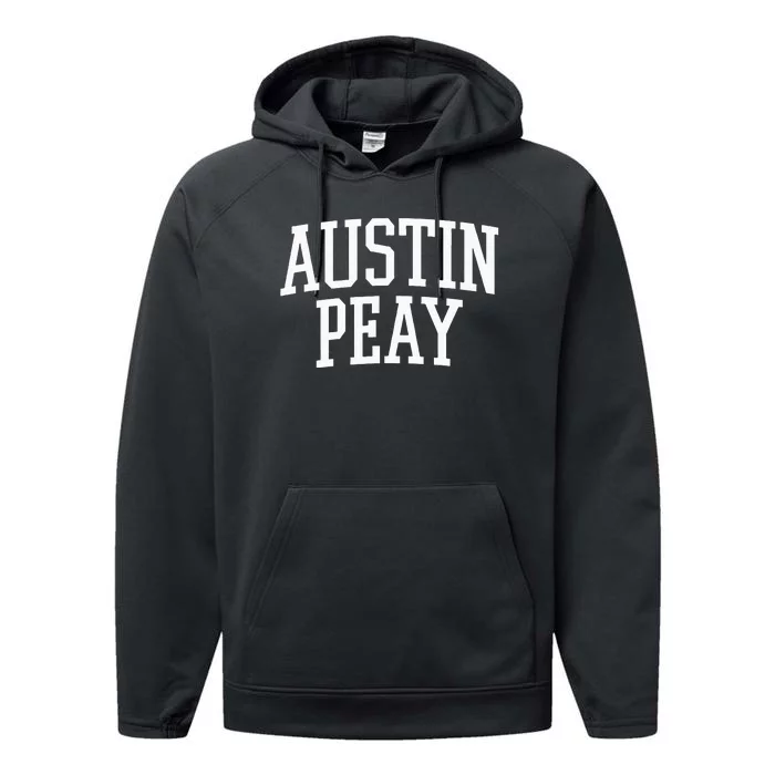 Austin Peay Arch Athletic College University Alumni Style Performance Fleece Hoodie