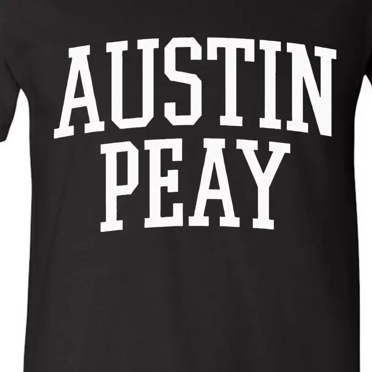 Austin Peay Arch Athletic College University Alumni Style V-Neck T-Shirt