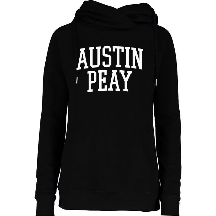 Austin Peay Arch Athletic College University Alumni Style Womens Funnel Neck Pullover Hood