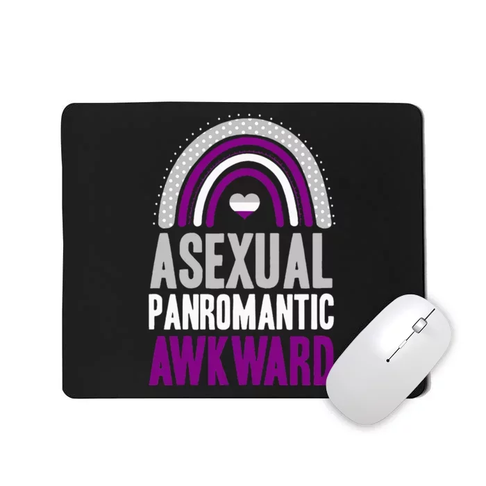 Asexual Panromantic Awkward Asexual Pride Bohemian Rainbow Mousepad