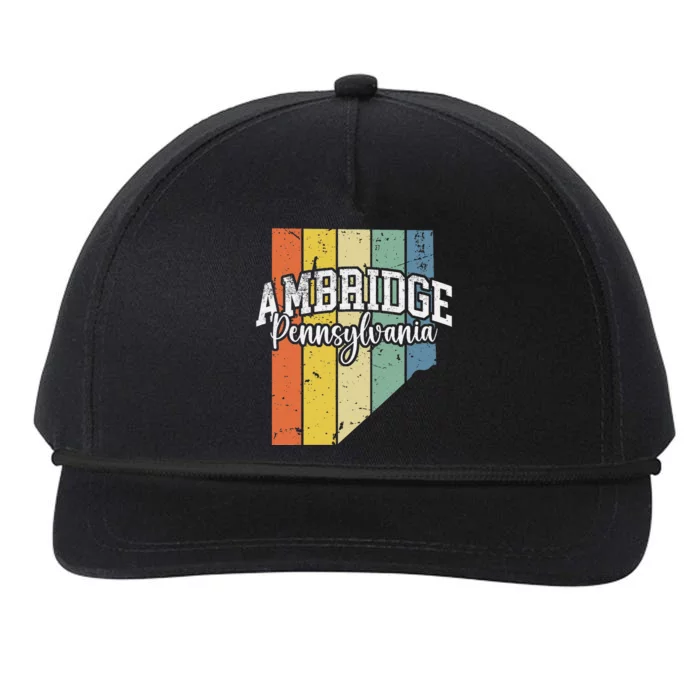 Ambridge Pennsylvania Bridger Pride 15003 Beaver County Snapback Five-Panel Rope Hat