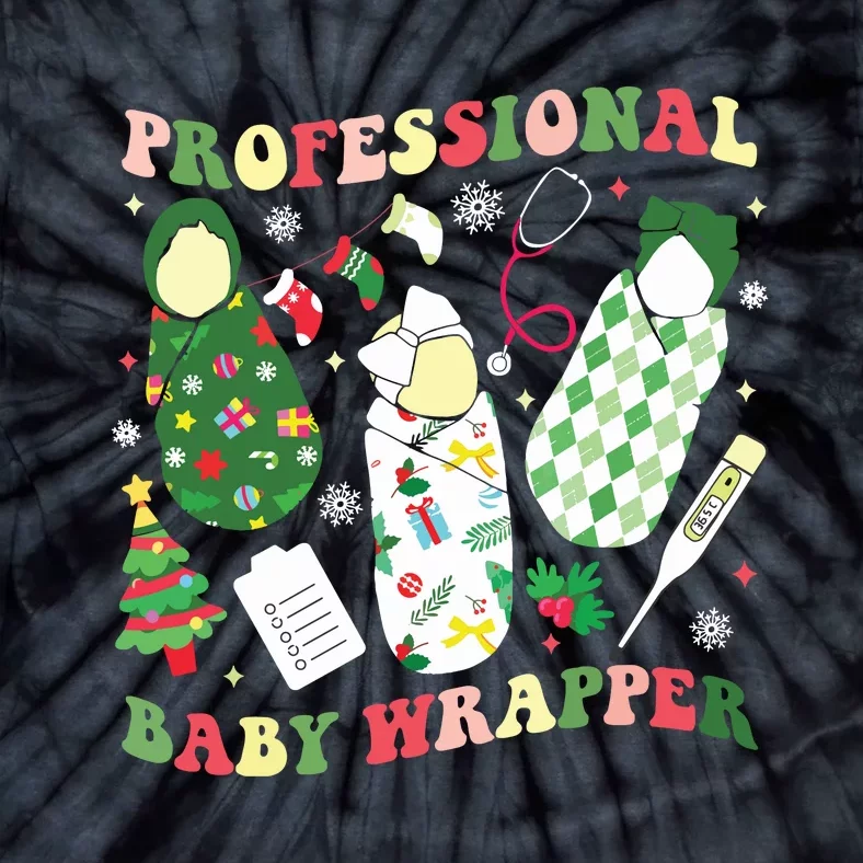 Apdl Professional Baby Wrapper Funny Christmas Nicu Nurse Tie-Dye T-Shirt