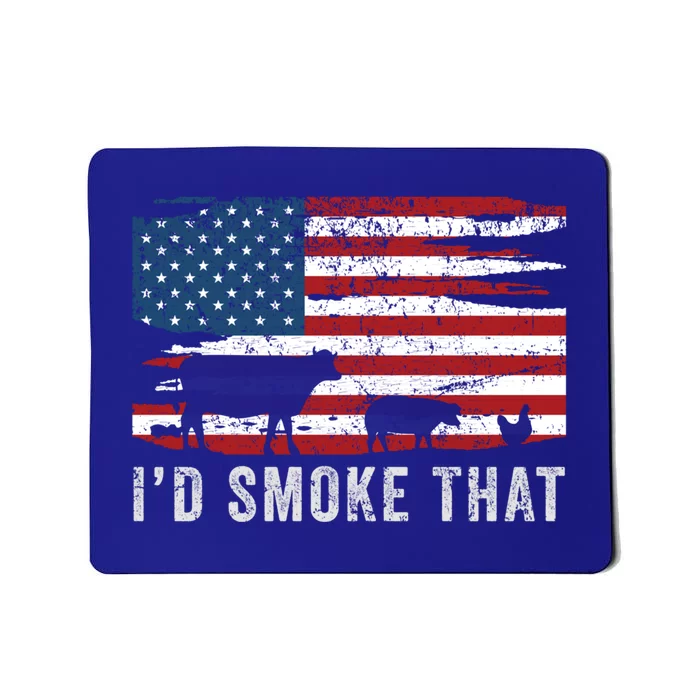 American Pride Bbq Chef 4th Of July Gift Barbecue Gift Mousepad