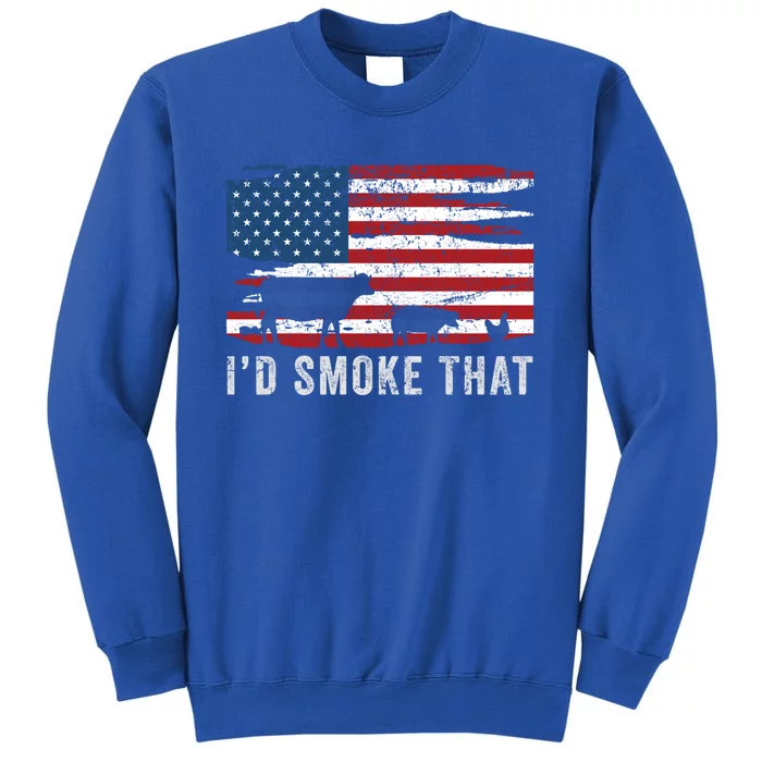 American Pride Bbq Chef 4th Of July Gift Barbecue Gift Tall Sweatshirt