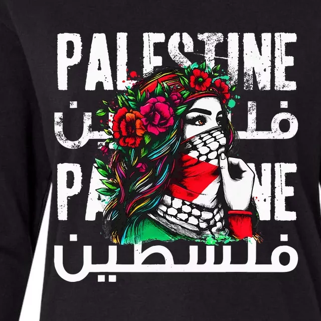 A Palestinian Bandana Palestine Womens Cotton Relaxed Long Sleeve T-Shirt