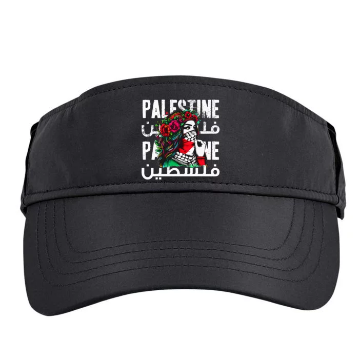 A Palestinian Bandana Palestine Adult Drive Performance Visor