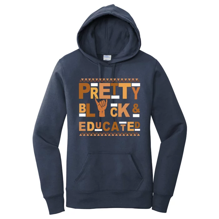 Alpha Pretty Black Educated African American Pride Gift Women's Pullover Hoodie