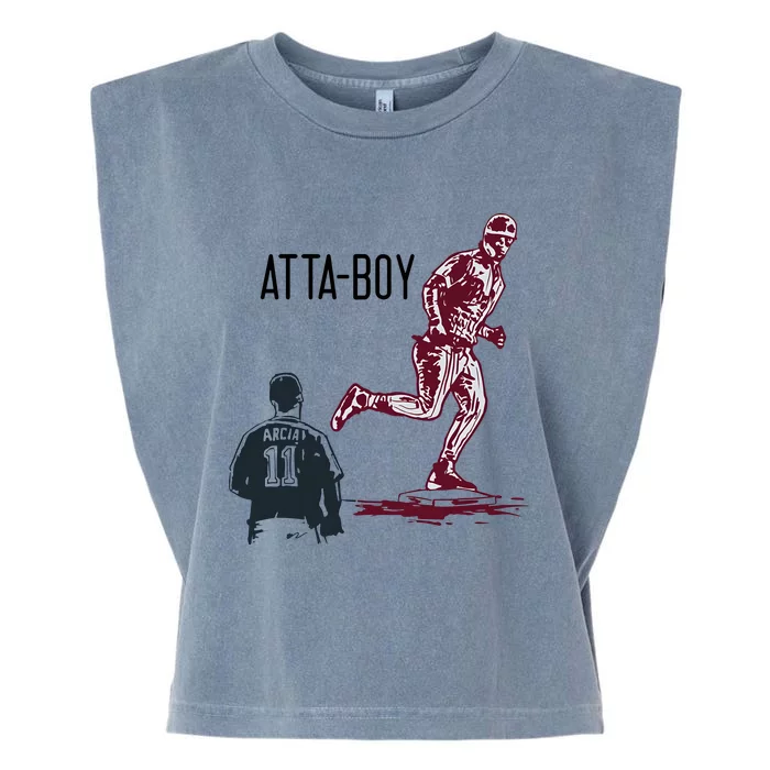 Attaboy Philadelphia Baseball Garment-Dyed Women's Muscle Tee