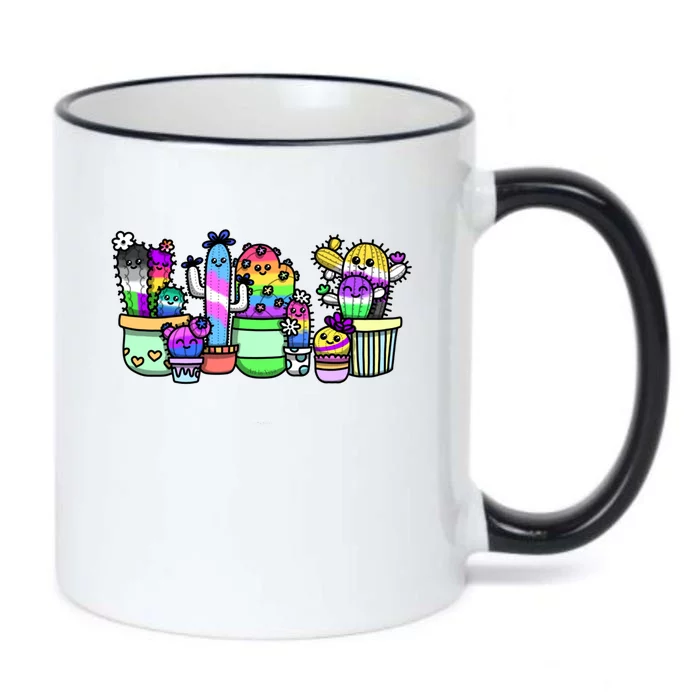 A Prickly Bunch Black Color Changing Mug