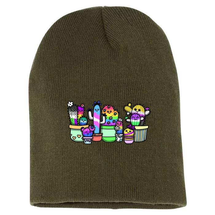 A Prickly Bunch Short Acrylic Beanie