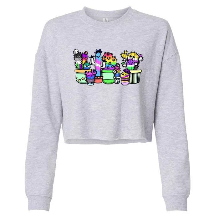 A Prickly Bunch Cropped Pullover Crew