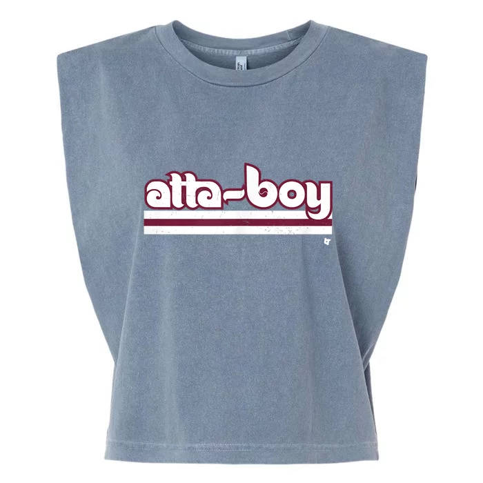 Attaboy Philadelphia Baseball Garment-Dyed Women's Muscle Tee