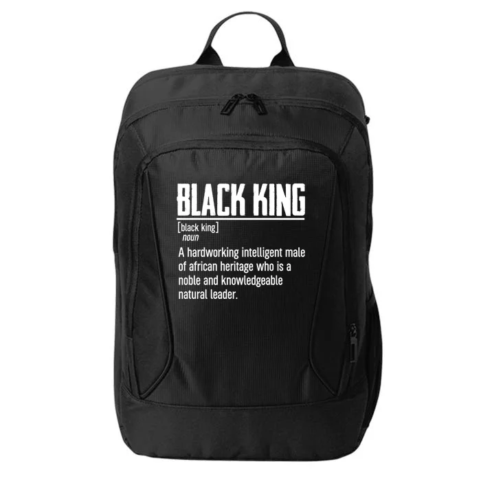 African Pride Black History Month Black King Definition Meaningful Gift City Backpack