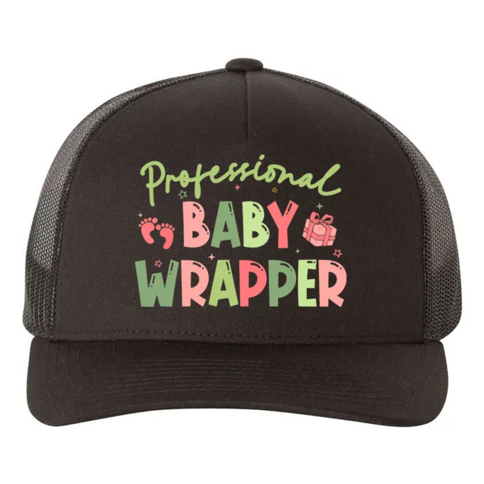 APDL Professional Baby Wrapper Funny Christmas NICU Nurse Yupoong Adult 5-Panel Trucker Hat