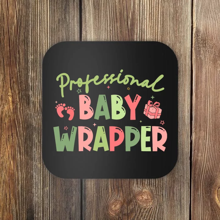 APDL Professional Baby Wrapper Funny Christmas NICU Nurse Coaster