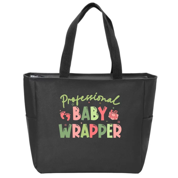 APDL Professional Baby Wrapper Funny Christmas NICU Nurse Zip Tote Bag