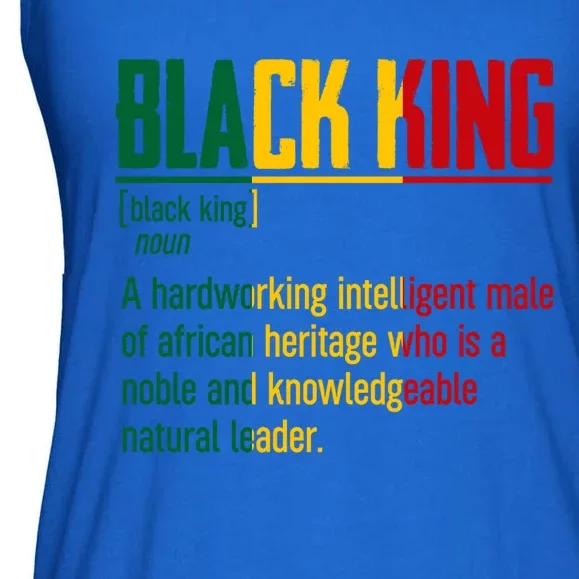 African Pride Black History Month Black King Definition Gift Ladies Essential Flowy Tank