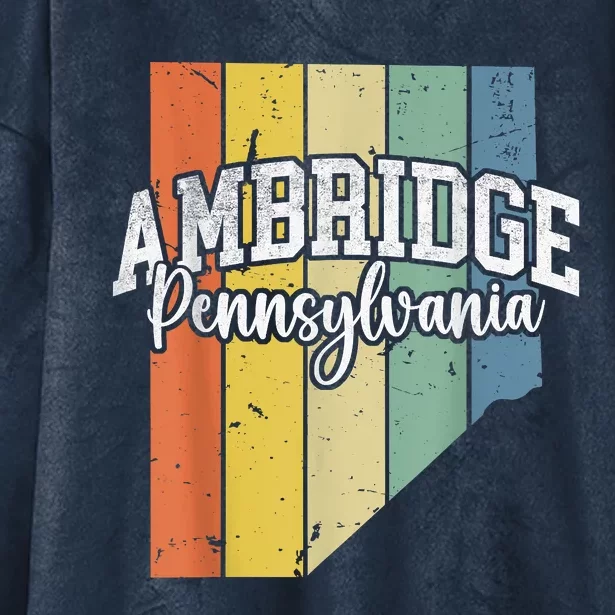 Ambridge Pennsylvania Bridger Pride 15003 Beaver County Hooded Wearable Blanket