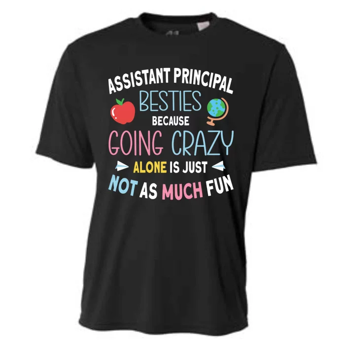 Assistant Principal Besties Gift Cooling Performance Crew T-Shirt