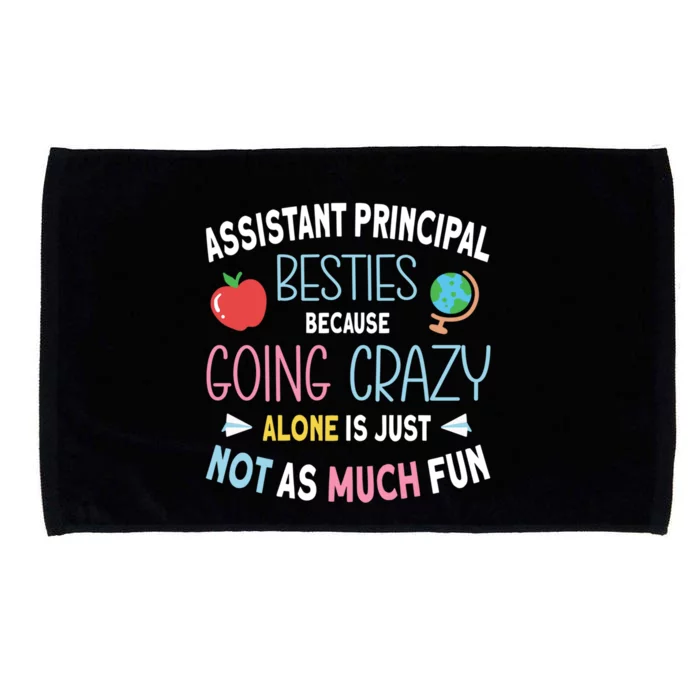 Assistant Principal Besties Gift Microfiber Hand Towel