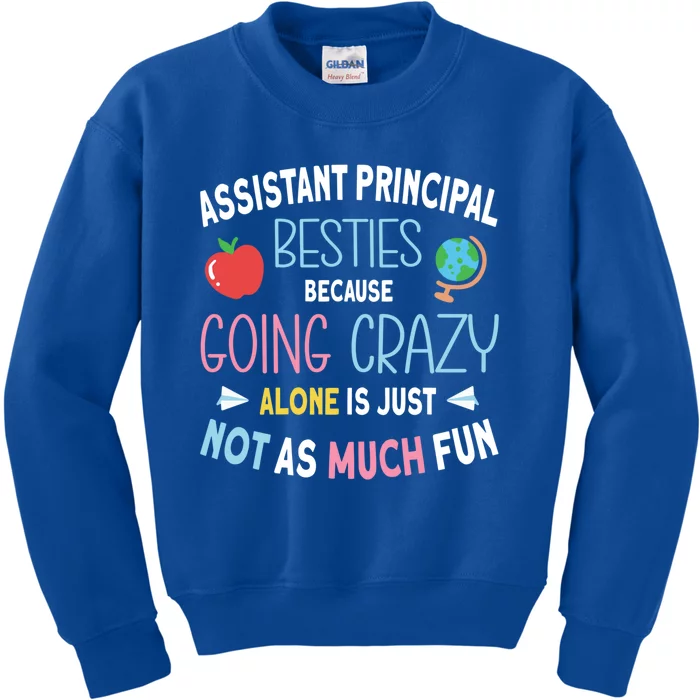 Assistant Principal Besties Gift Kids Sweatshirt