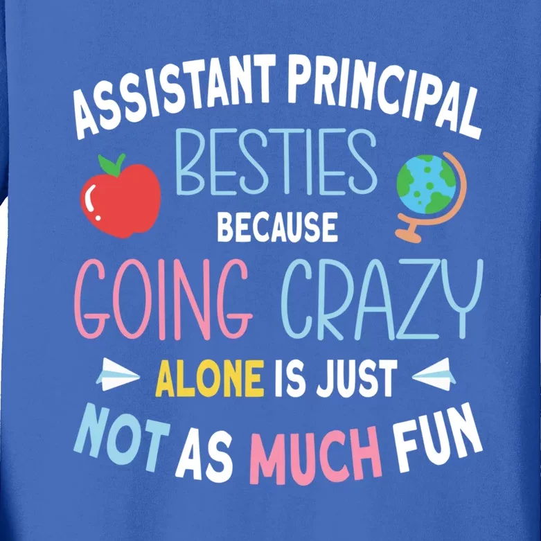 Assistant Principal Besties Gift Kids Long Sleeve Shirt