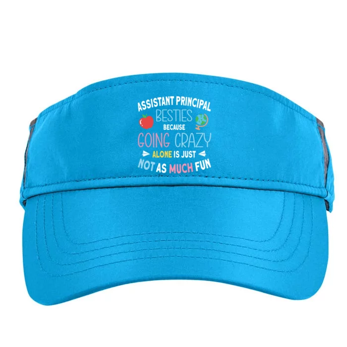 Assistant Principal Besties Gift Adult Drive Performance Visor