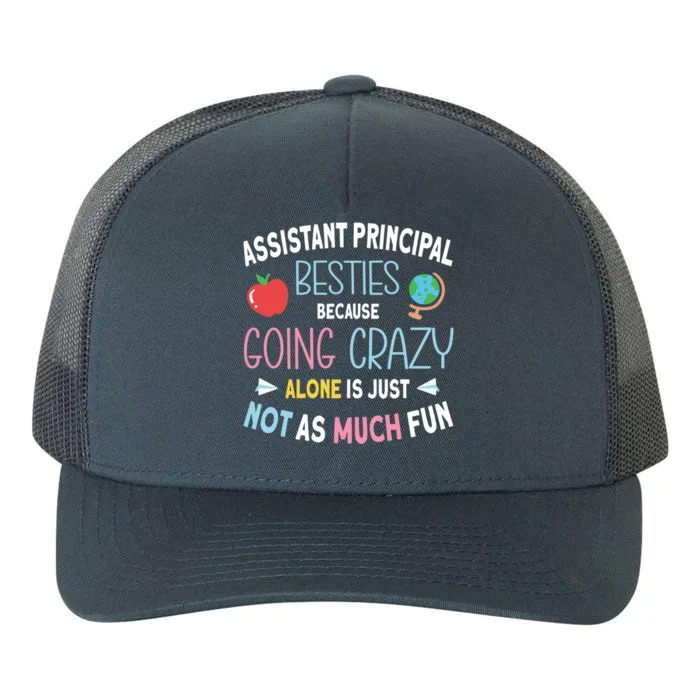 Assistant Principal Besties Gift Yupoong Adult 5-Panel Trucker Hat