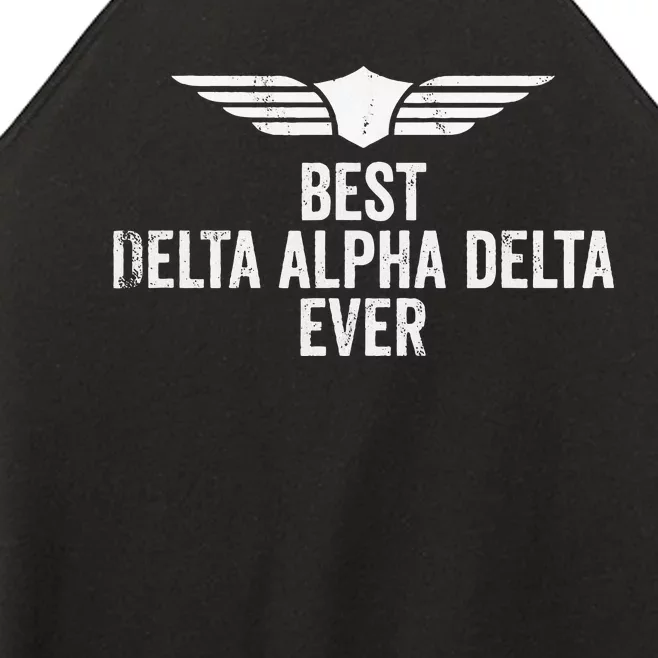 Airplane Pilot Best Dad Flying Gift Women’s Perfect Tri Rocker Tank