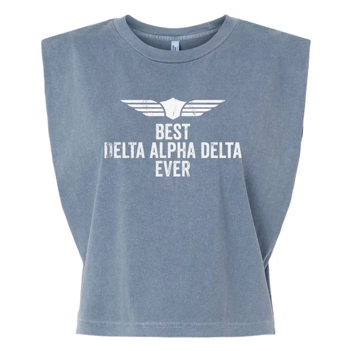 Airplane Pilot Best Dad Flying Gift Garment-Dyed Women's Muscle Tee