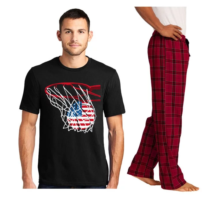 American Patriotic Basketball 4th Of July US Flag Pajama Set