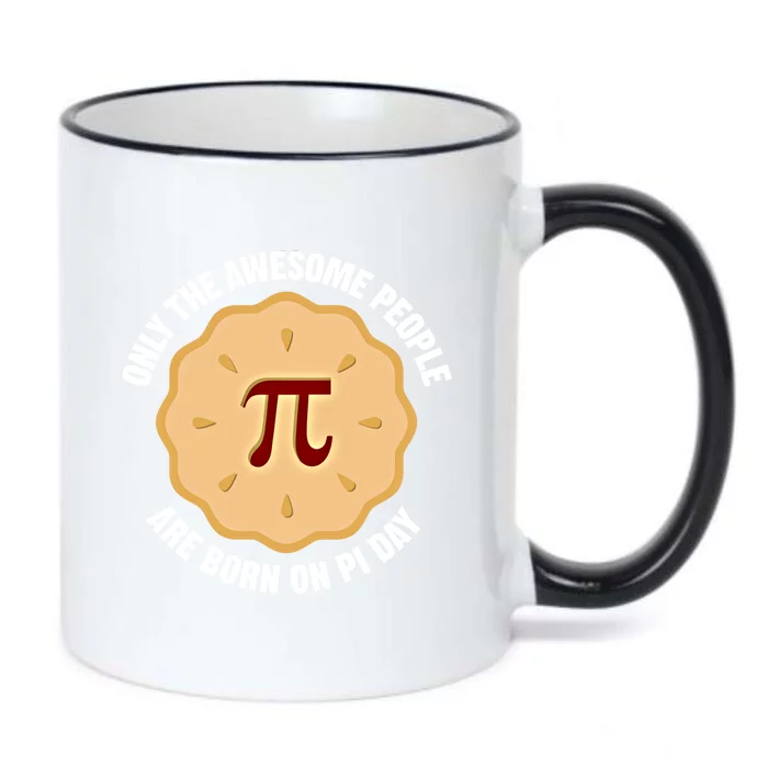 Awesome People Born On Pi Day Birthday March 14th Pi Day Meaningful Gift Black Color Changing Mug