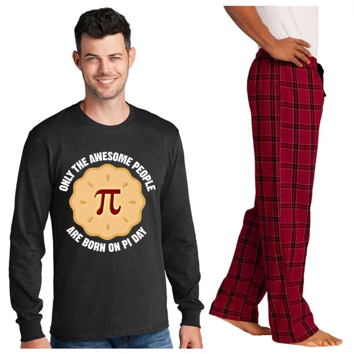 Awesome People Born On Pi Day Birthday March 14th Pi Day Meaningful Gift Long Sleeve Pajama Set