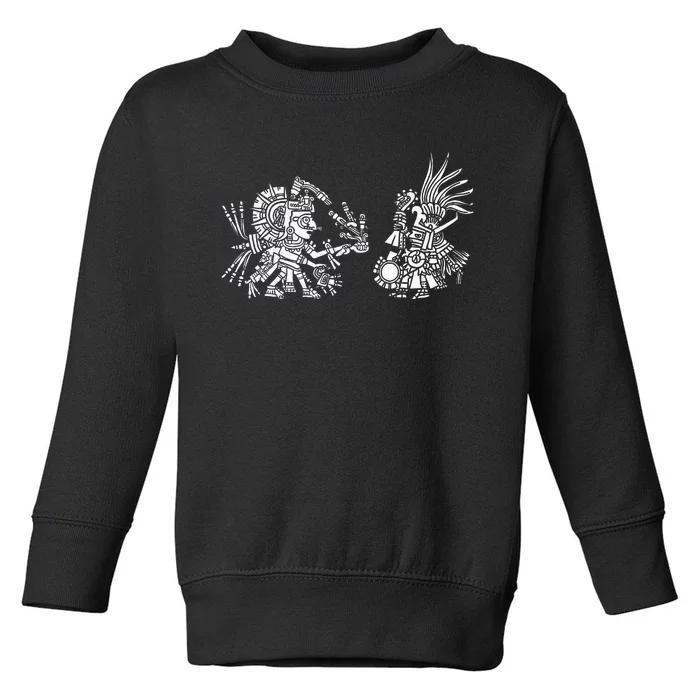 Aztec People Civilization Mask Mexico Face Ethnic Maya Gift Toddler Sweatshirt