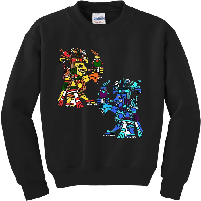 Aztec People Civilization Maya Ancient Mexico Ethnic Kids Sweatshirt