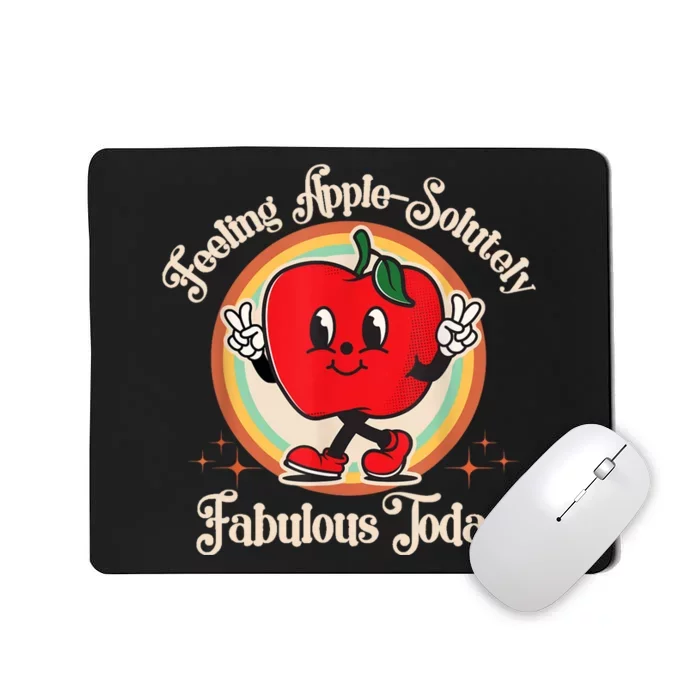 Apple Picking Crew Funny First Apple Picking Matching Family Mousepad