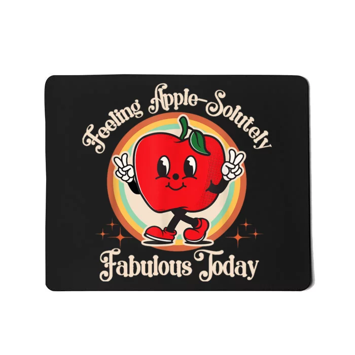 Apple Picking Crew Funny First Apple Picking Matching Family Mousepad