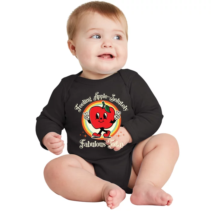 Apple Picking Crew Funny First Apple Picking Matching Family Baby Long Sleeve Bodysuit