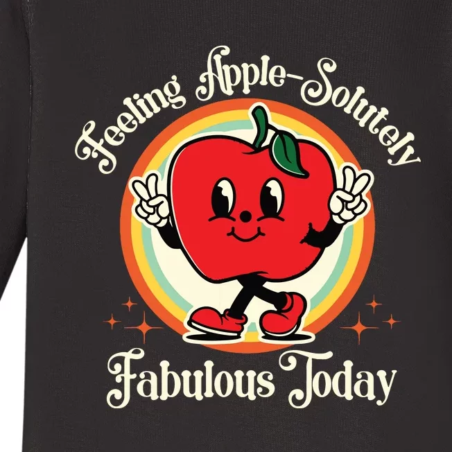 Apple Picking Crew Funny First Apple Picking Matching Family Baby Long Sleeve Bodysuit