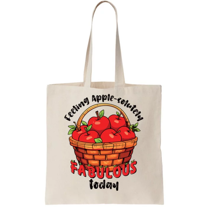 Apple Picking Crew Funny Apple Harvest Matching Family Squad Tote Bag