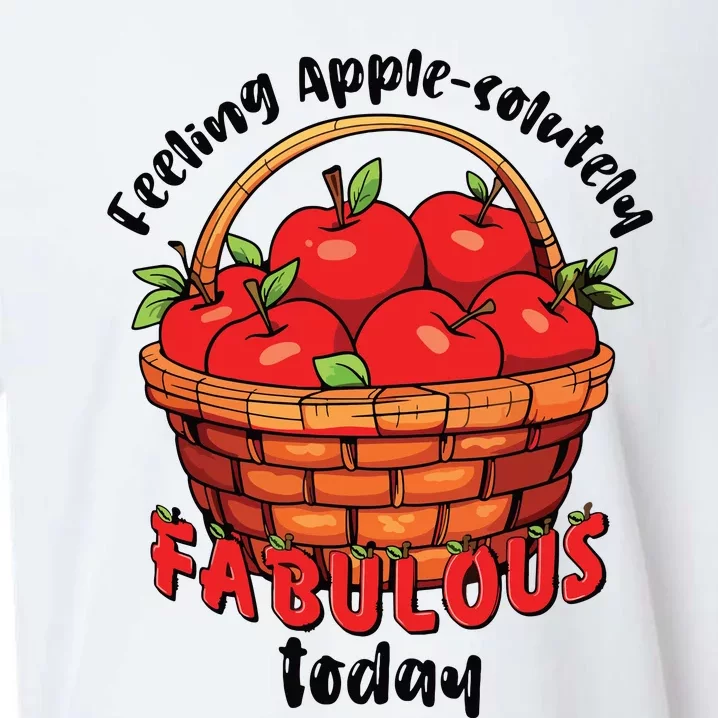 Apple Picking Crew Funny Apple Harvest Matching Family Squad Sueded Cloud Jersey T-Shirt