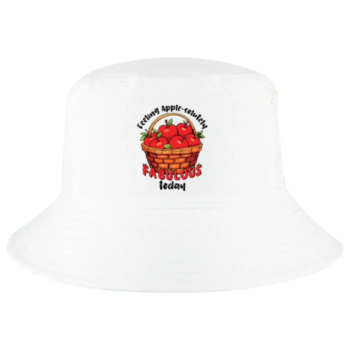 Apple Picking Crew Funny Apple Harvest Matching Family Squad Cool Comfort Performance Bucket Hat