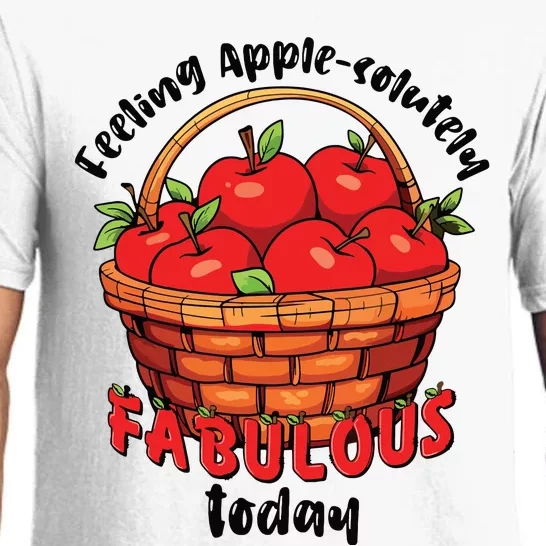 Apple Picking Crew Funny Apple Harvest Matching Family Squad Pajama Set