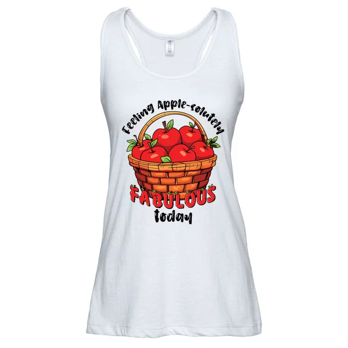 Apple Picking Crew Funny Apple Harvest Matching Family Squad Ladies Essential Flowy Tank