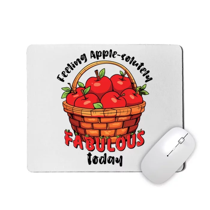 Apple Picking Crew Funny Apple Harvest Matching Family Squad Mousepad