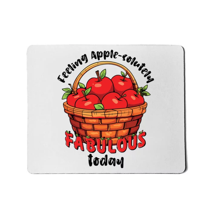 Apple Picking Crew Funny Apple Harvest Matching Family Squad Mousepad